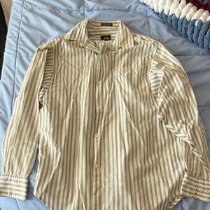 Striped Beige Men's Shirt